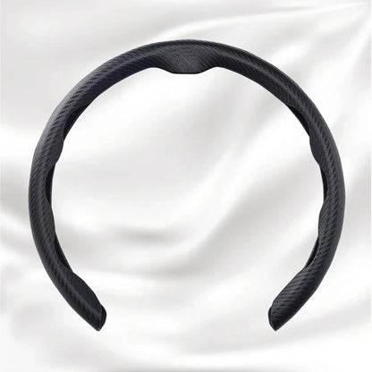 Nexi Customized Car Logo Breathable Ultra-thin 5D Leather & Carbon Car Steering Wheel Cover Universal Fit