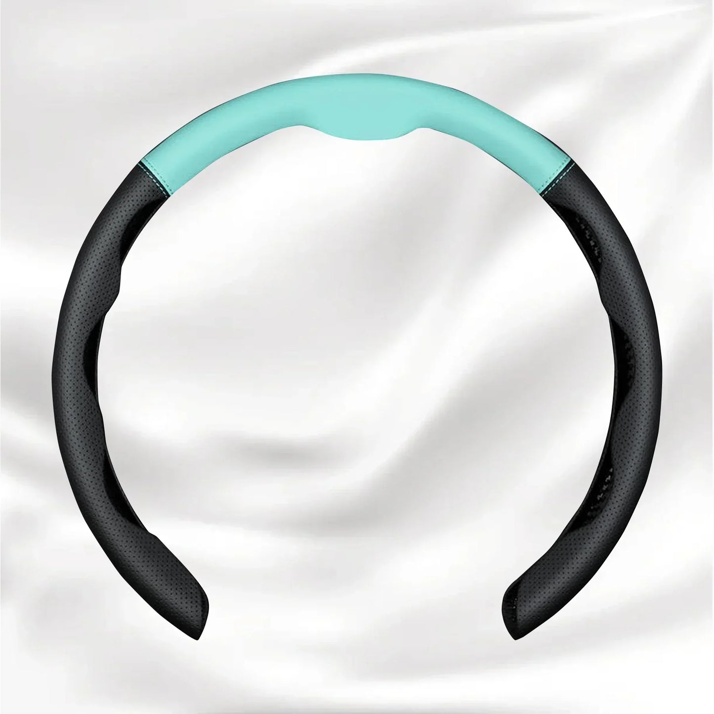 Nexi Customized Car Logo Breathable Ultra-thin 5D Leather & Carbon Car Steering Wheel Cover Universal Fit