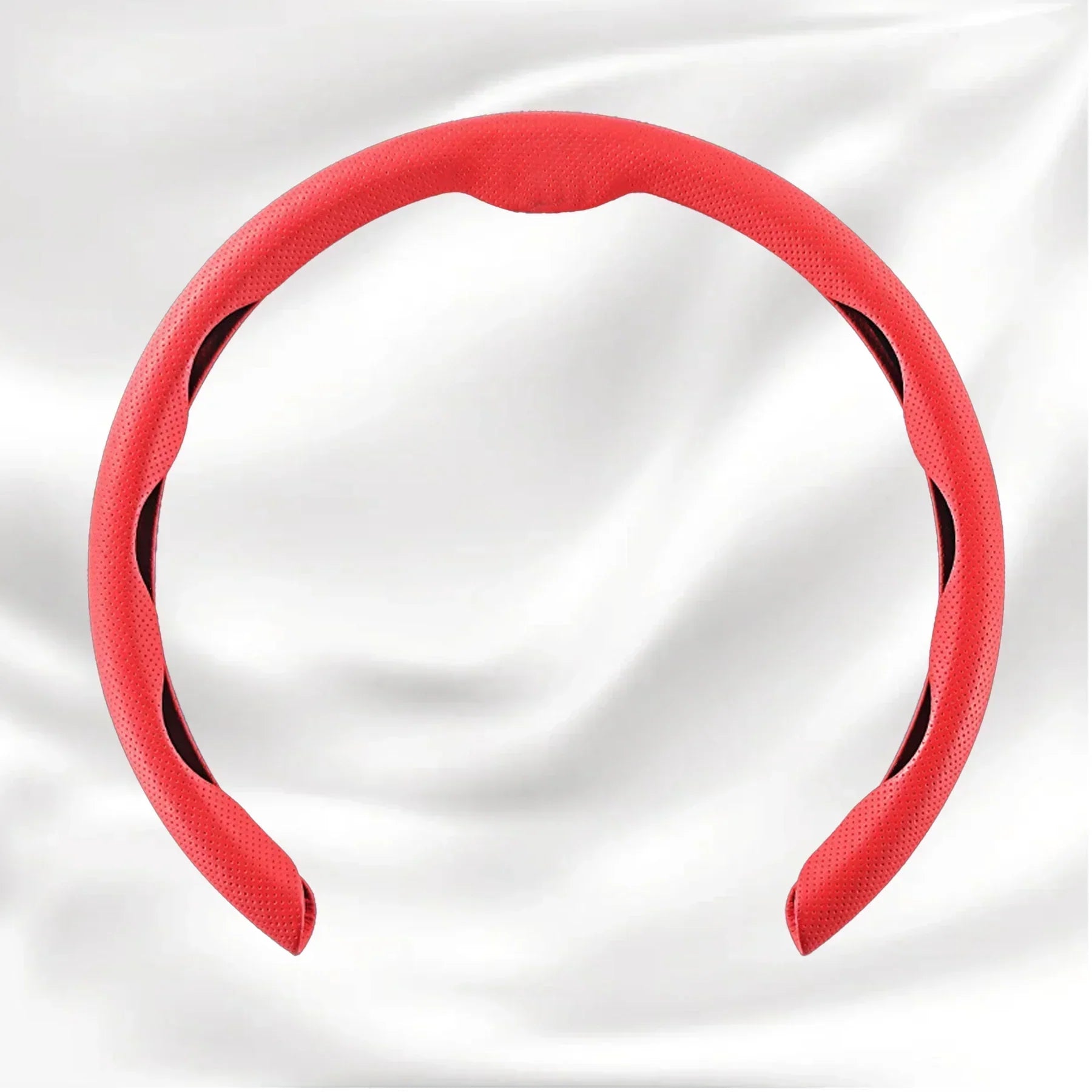 Nexi Customized Car Logo Breathable Ultra-thin 5D Leather & Carbon Car Steering Wheel Cover Universal Fit