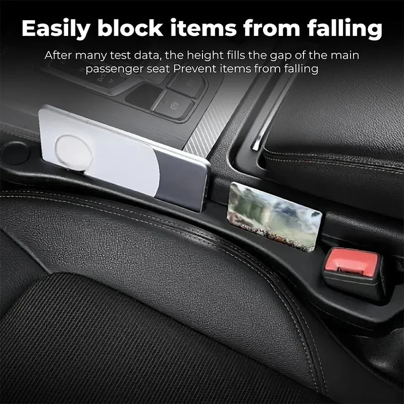 🔥Last Day 50% OFF🔥 Universal Car Seat Gap Filler Strip – Anti-Drop Pad with Seatbelt Slot